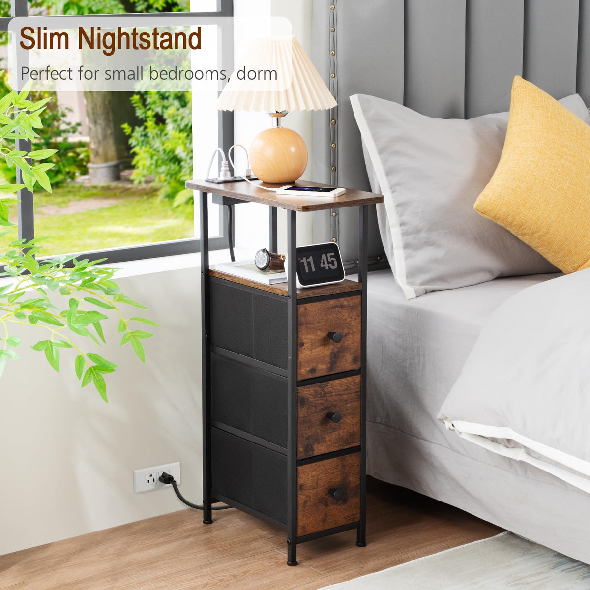 Loakekel brown finish end table ready to complement living rooms