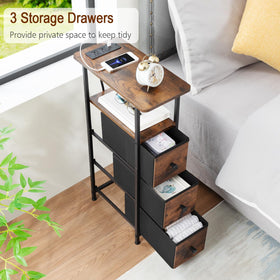 Loakekel closed drawer and open shelf for remotes and magazines