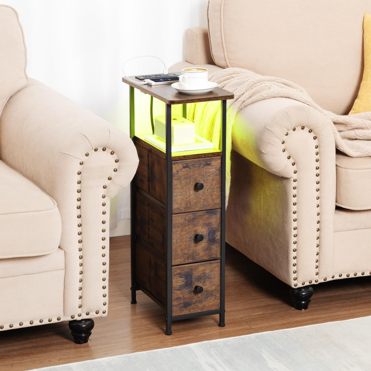 LOAKEKEL wood-top finish adding warm rustic charm to any room