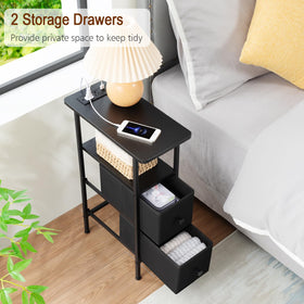 LOAKEKEL Narrow Nightstand assembly in about 30 minutes