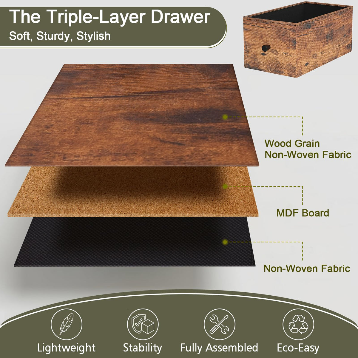 LOAKEKEL nightstand placed beside bed, ideal for bedside essentials