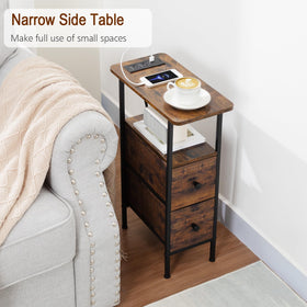 LOAKEKEL nightstand charging ports for easy device power at bedside