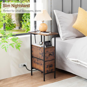 LOAKEKEL rustic brown finish adds warmth to any room
