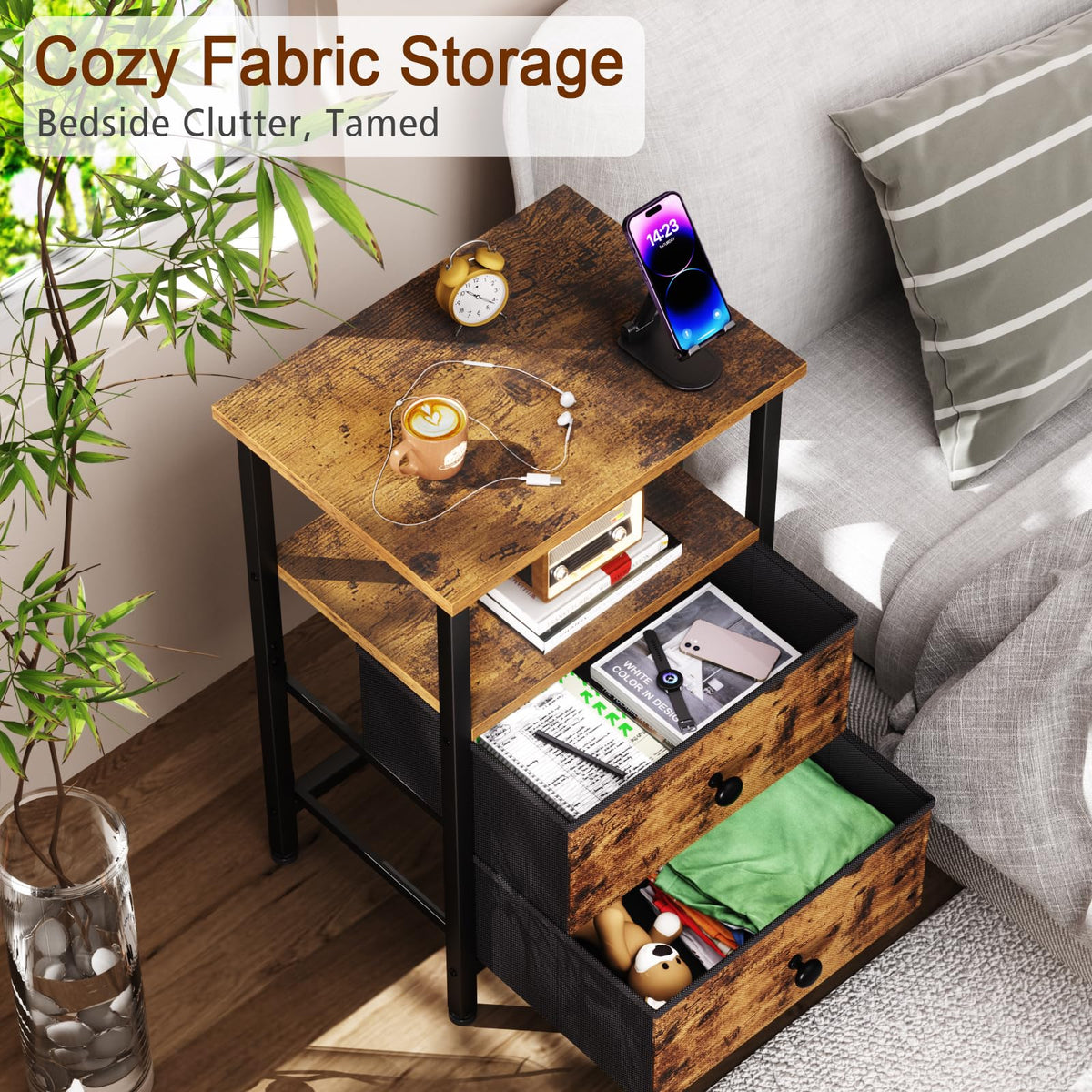 LOAKEKEL Night Stand Set 2 assembly guide makes setup quick and easy.