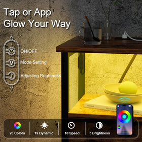 LOAKEKEL nightstand assembly includes tools for quick setup