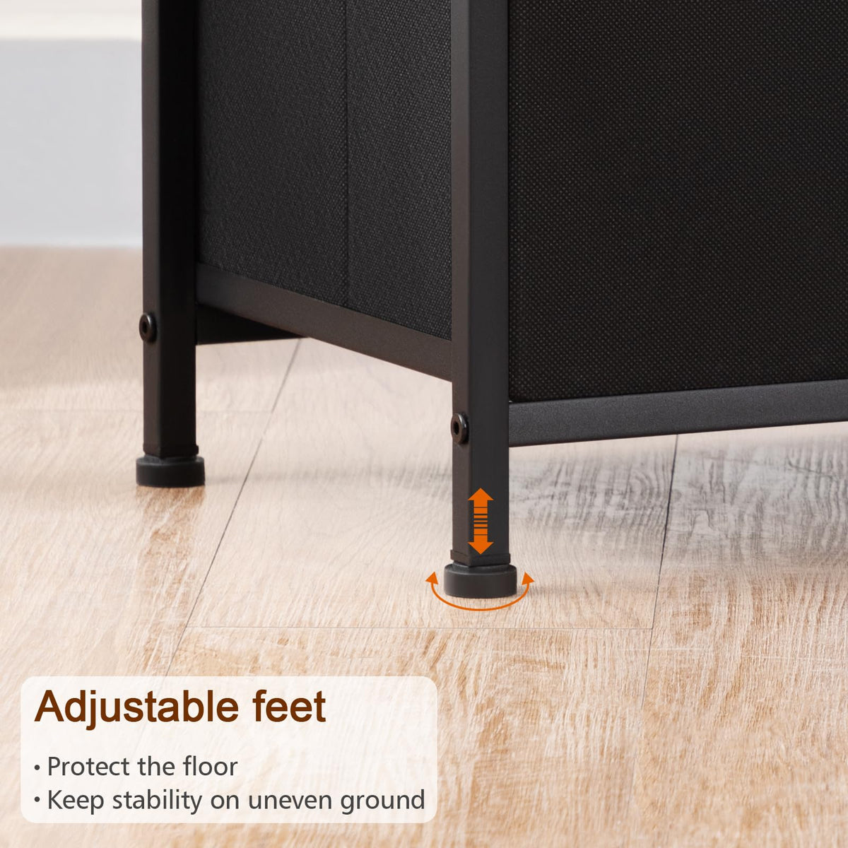 LOAKEKEL nightstand fits small spaces with compact design