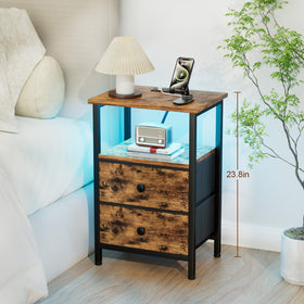 LOAKEKEL nightstand dim LED ambience for relaxing evenings