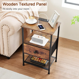 LOAKEKEL lightweight end tables easily movable for flexible layout.