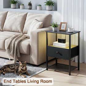 LOAKEKEL nightstand charging station keeps phones powered at bedside
