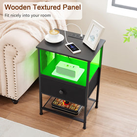 LOAKEKEL easy assembly guides quick setup for two nightstands