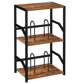 LOAKEKEL Record Player Stand top desk area for quick vinyl spins