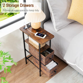 LOAKEKEL set of 2 slim tables for coordinated living room layout