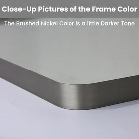 LOAAO wall mirror with two Z-bar brackets for secure, easy hanging.