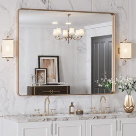LOAAO anti-rust aluminum frame for durable bathroom mounting