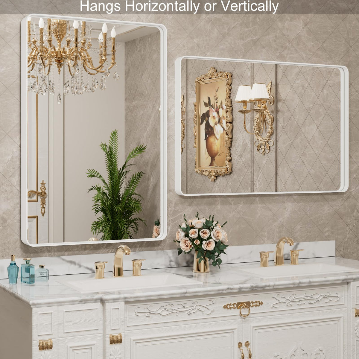 LOAAO clear reflection no distortion for precise daily grooming and makeup.