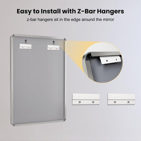 LOAAO easy-hang design supports horizontal or vertical mounting for flexible installation.