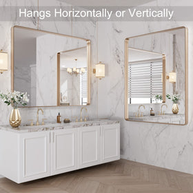 LOAAO versatile size fits vanity areas and powder rooms with elegant presence.