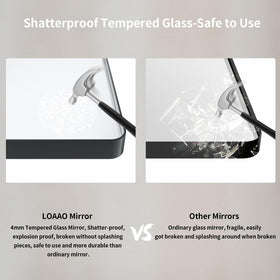 LOAAO multipurpose mirror suits bathrooms, bedrooms, and entryways for versatile decor.