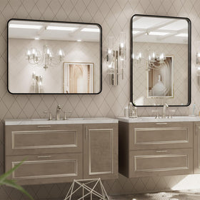 LOAAO tempered glass mirror delivers a sharp, clear reflection for daily use.