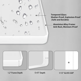 LOAAO two Z-bar hanging brackets provide secure, easy wall mounting.