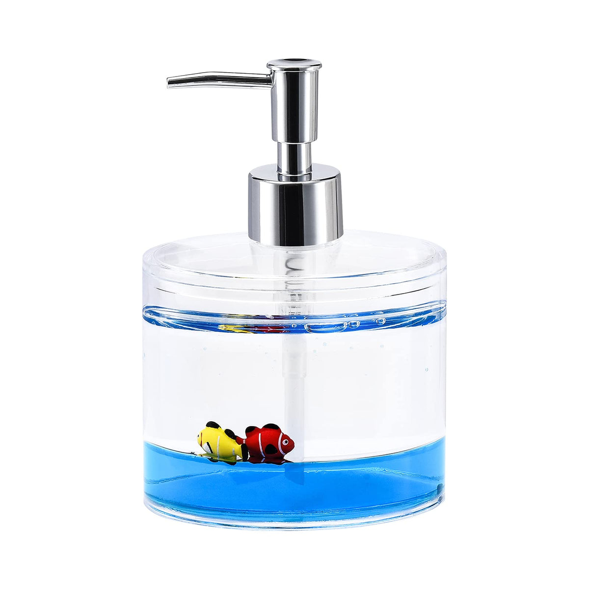 Locco Decor ocean 3D liquid soap dispenser offers safe, mess-free soap dispensing.