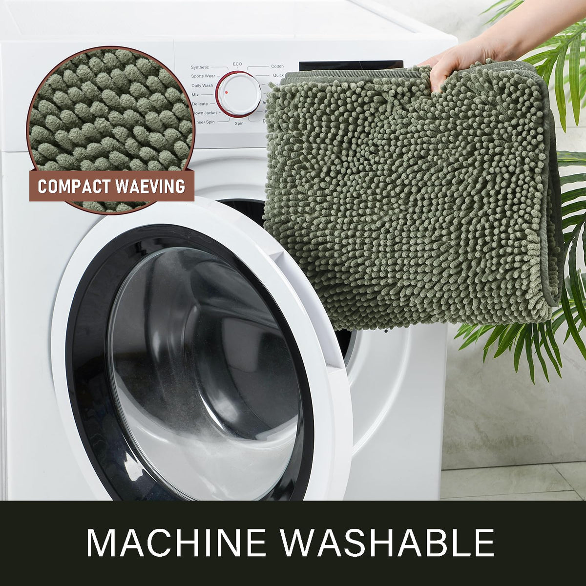 LOCHAS machine-washable rug stays fresh after frequent washes
