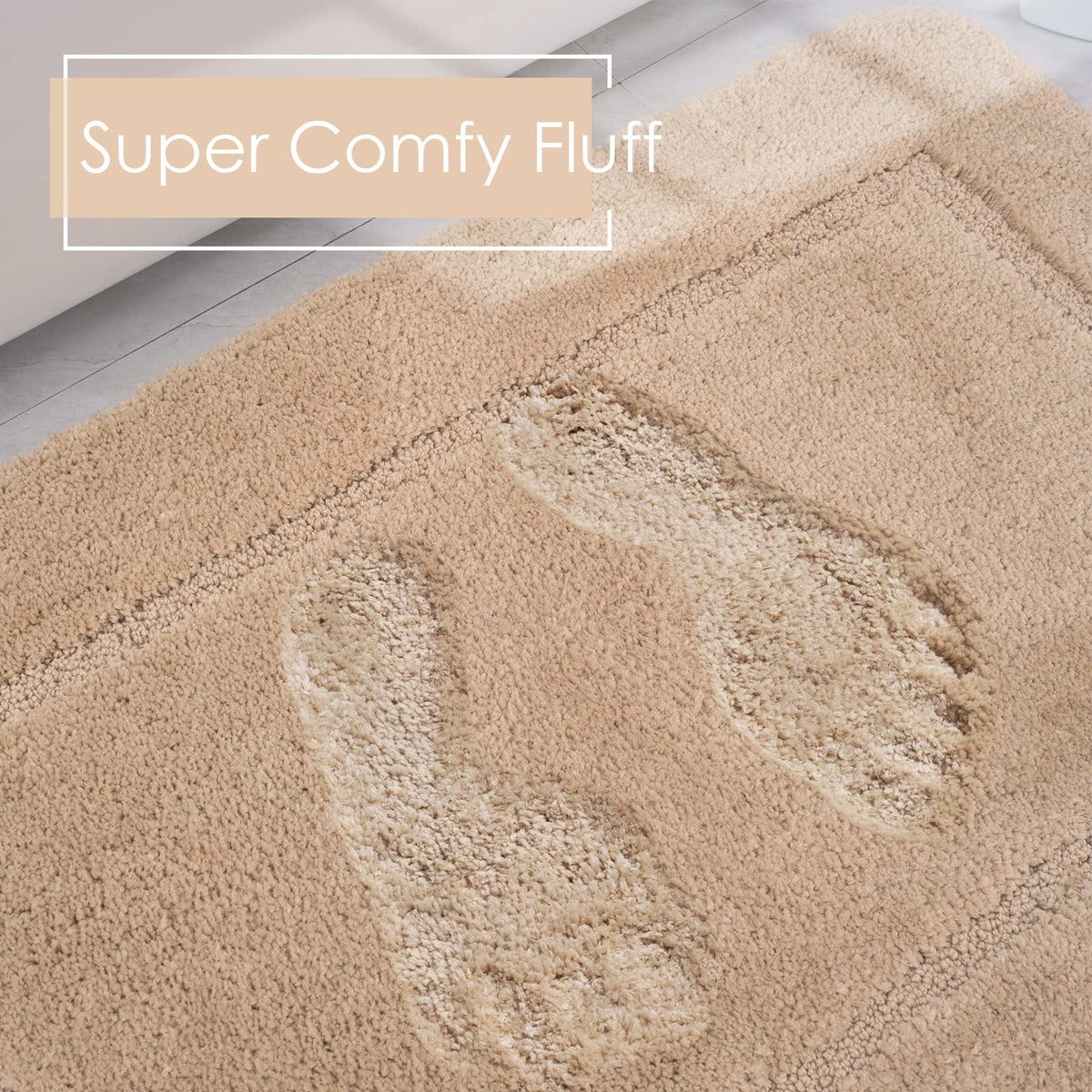 LOCHAS machine-washable bath mats for easy cleaning