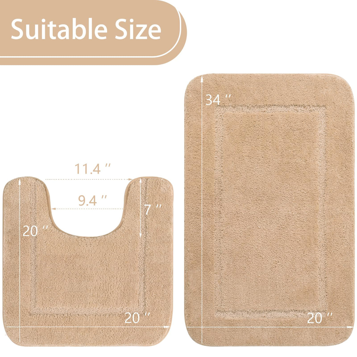 LOCHAS non-slip backing keeps rug in place on floors