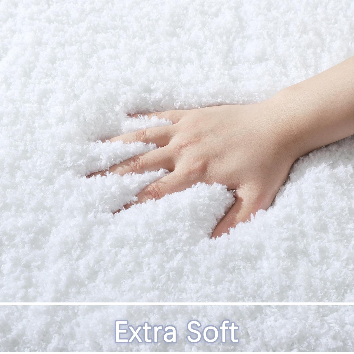 LOCHAS bath mat with non-slip backing keeps it in place.