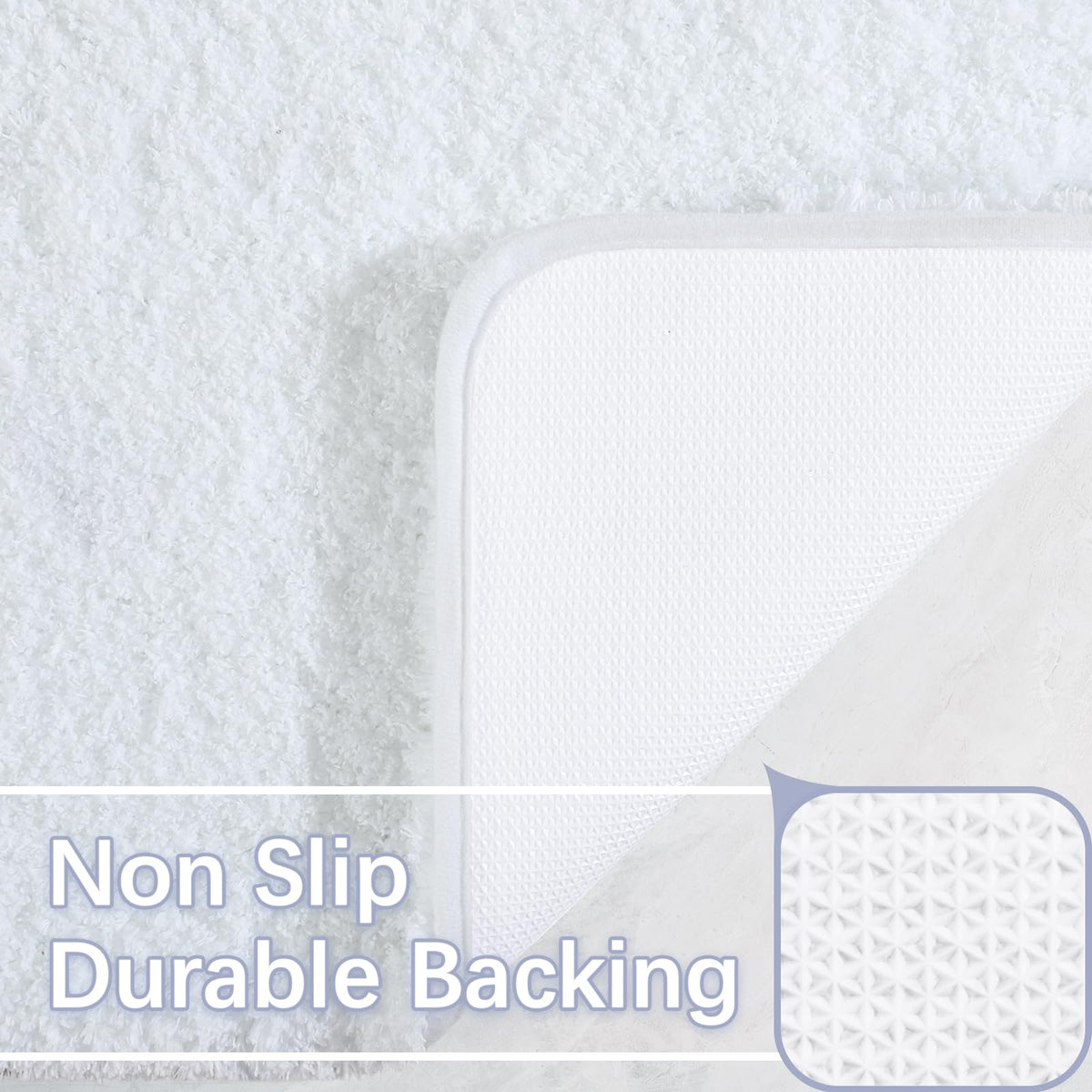 LOCHAS rug runner shows soft thick microfiber for cozy steps.