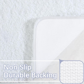 LOCHAS rug runner shows soft thick microfiber for cozy steps.