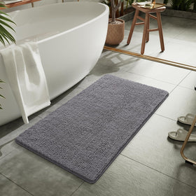 LOCHAS gray chenille rug adds cozy warmth to daily routines