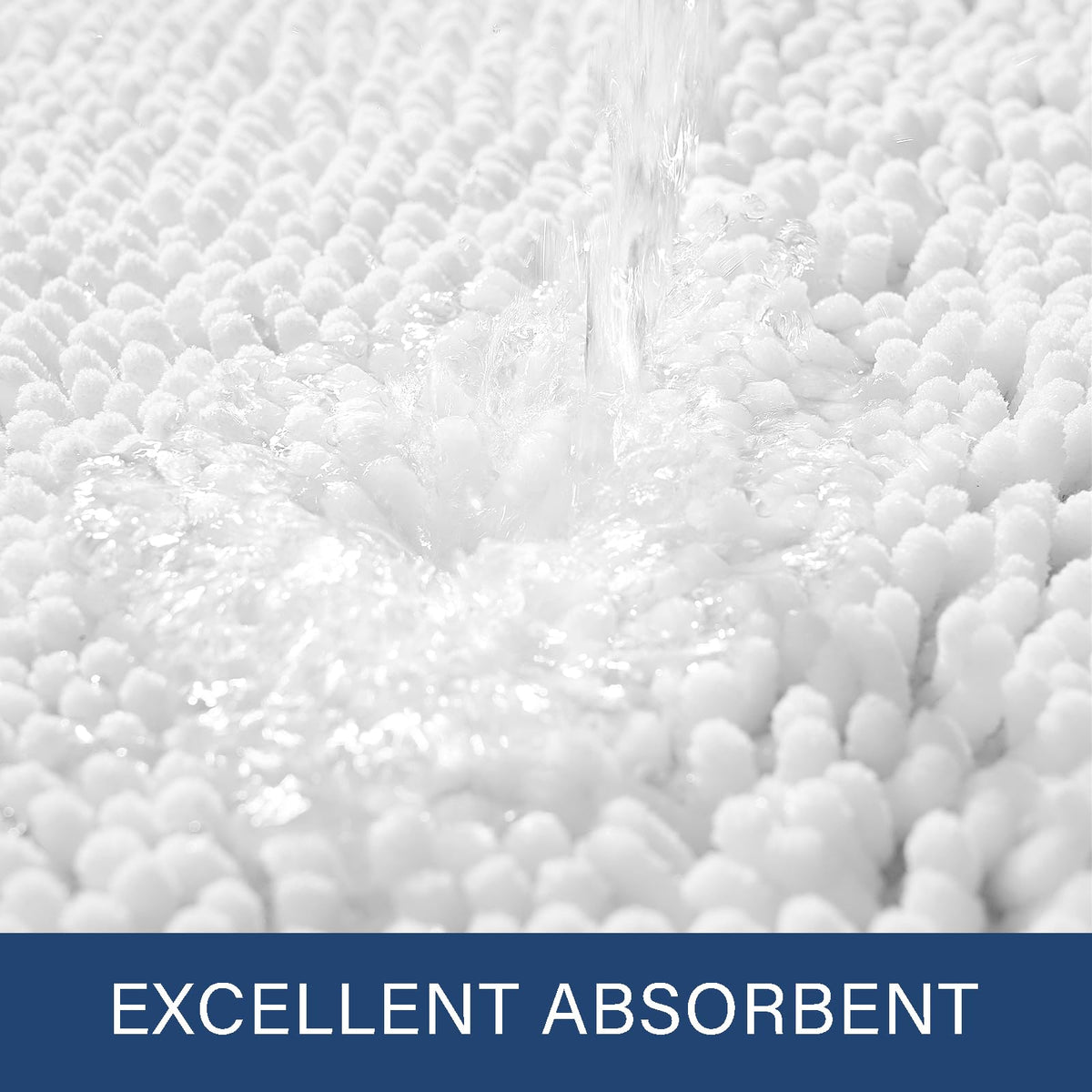 LOCHAS non-slip backing provides security on smooth bathroom floors.