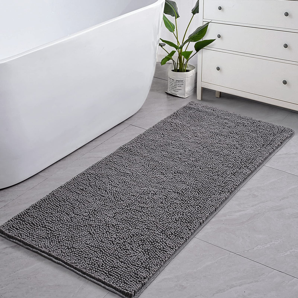 LOCHAS oversized bath runner 24x60 fits bathrooms and hallways.