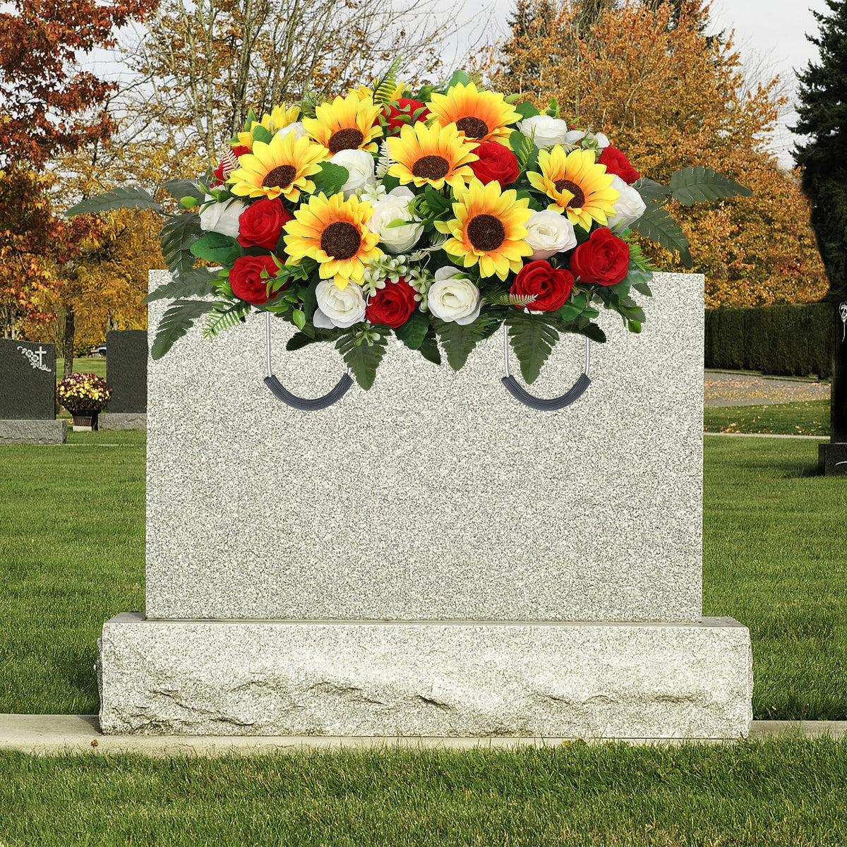 Lodou durable cemetery decor honoring loved ones with lasting beauty