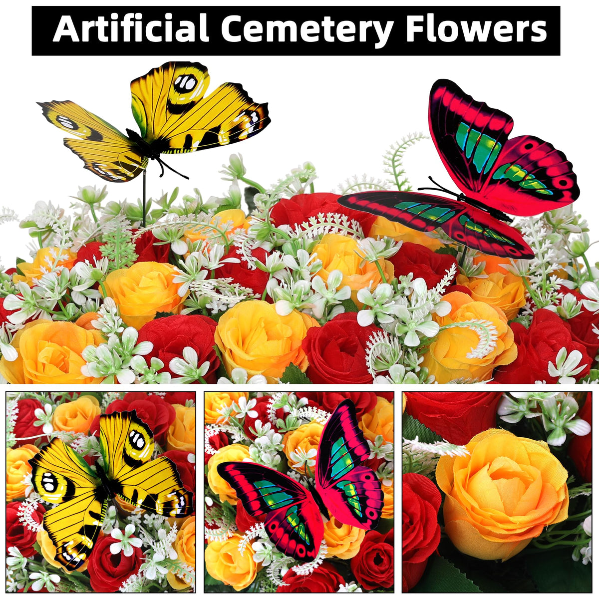 Lodou easy-fit headstone frame installs tool-free for secure placement.