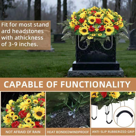 Lodou headstone saddle frame ensures easy installation on most headstones.