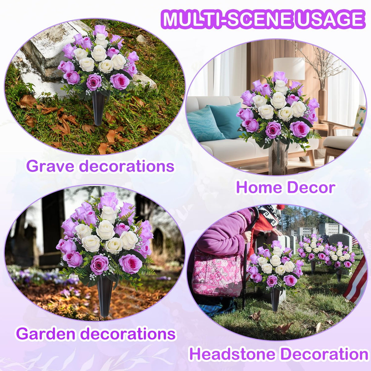 Lodou fade-resistant silk flowers maintaining bright colors over time