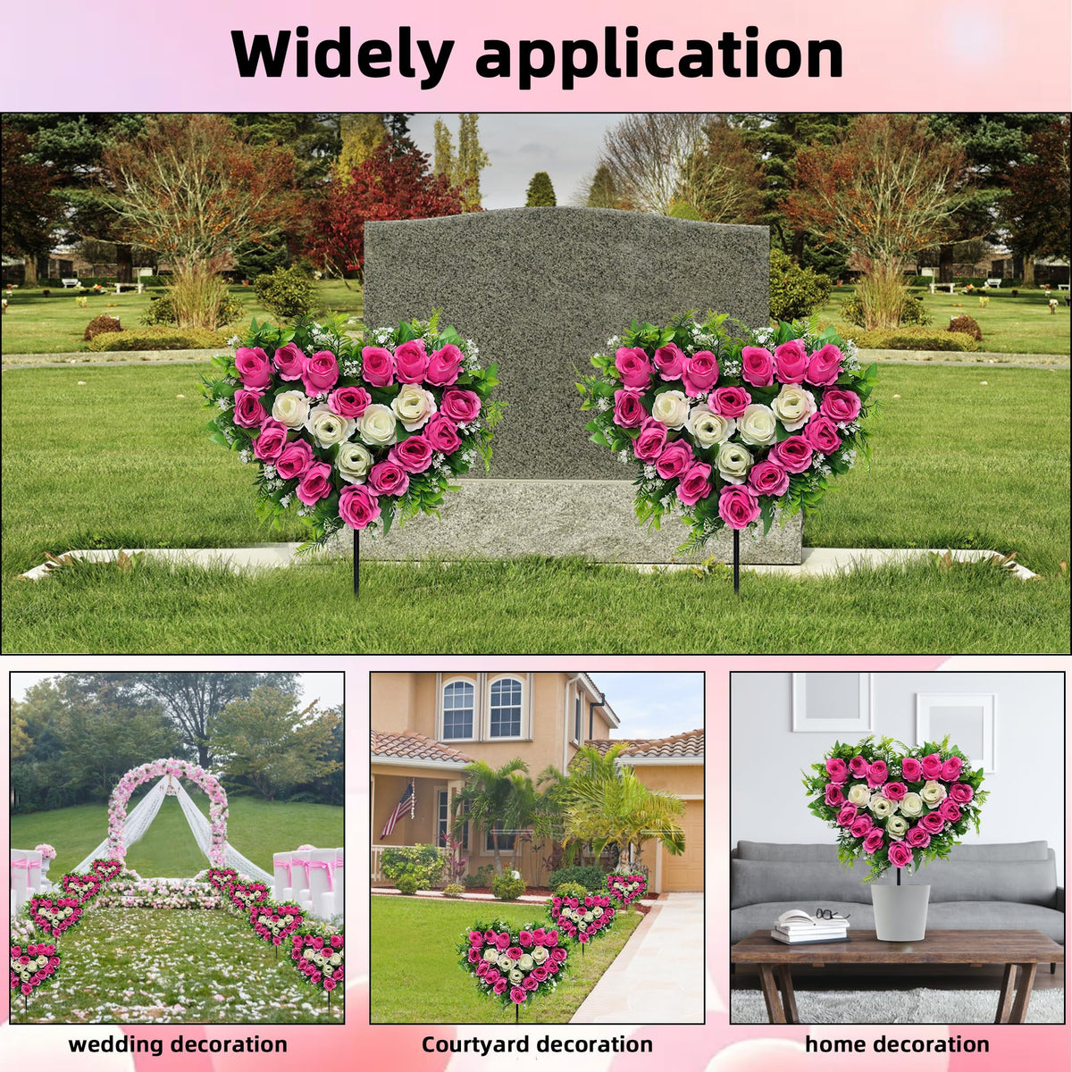 Lodou weather-resistant artificial flowers stay vibrant without watering