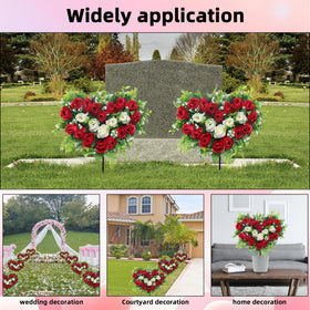 Lodou weather-resistant cemetery flowers maintains color outdoors