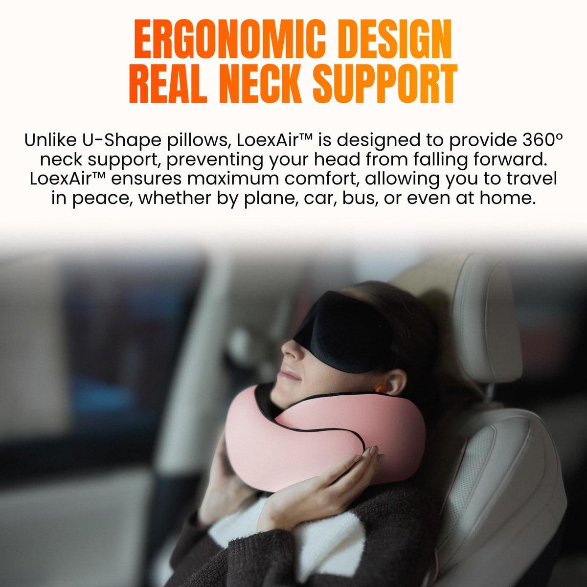 LOEXAIR Adjustable-tightness lets you tailor pillow firmness.