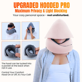 LOEXAIR memory foam neck support delivering cradling comfort during travel.