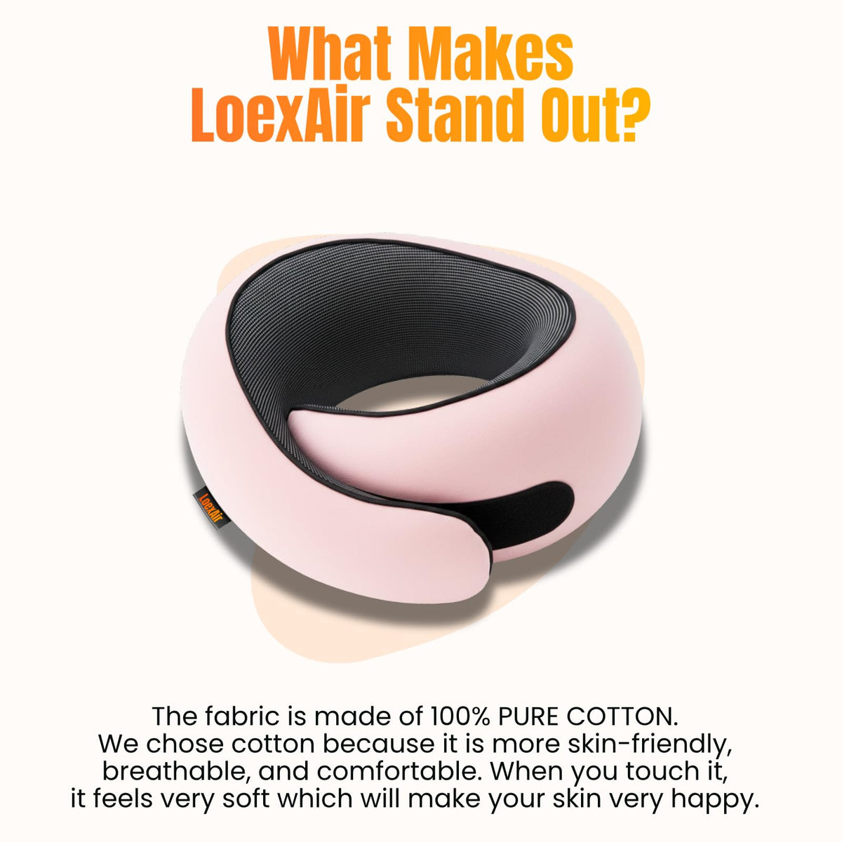 LOEXAIR Portable, compact design fits easily in the travel bag.
