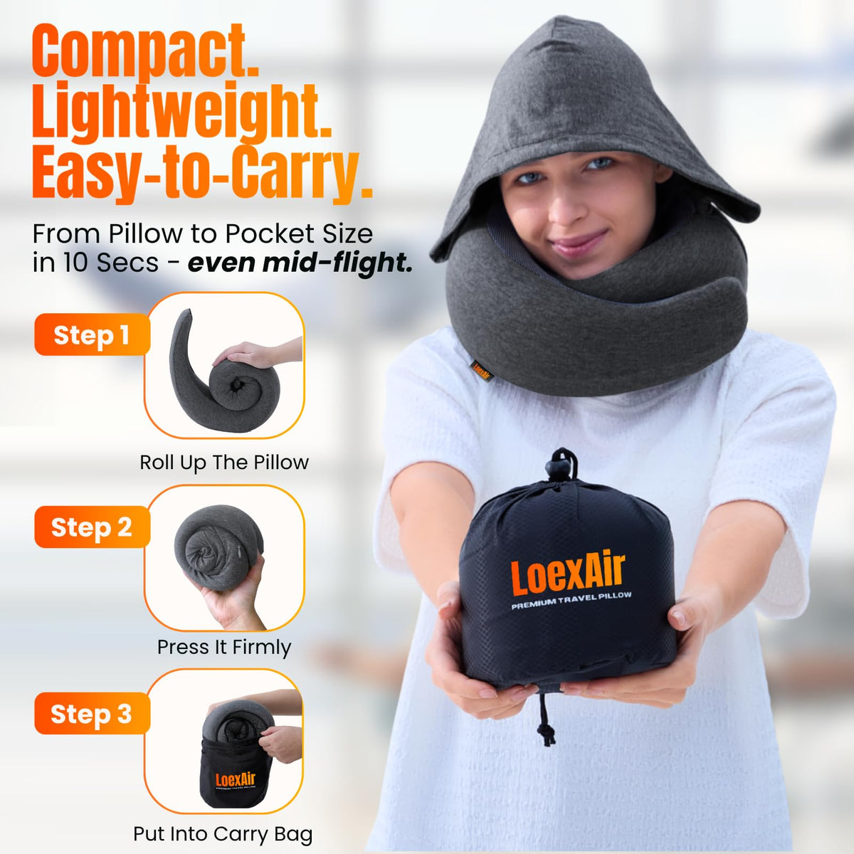 LOEXAIR Pure cotton fabric texture shows soft, breathable shell