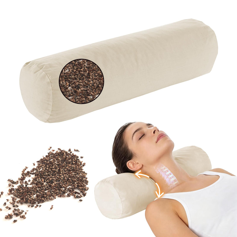 LOFE Buckwheat Pillow with adjustable height for personalized neck support.