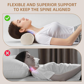 LOFE Buckwheat Pillow promotes spine alignment and neck relaxation.