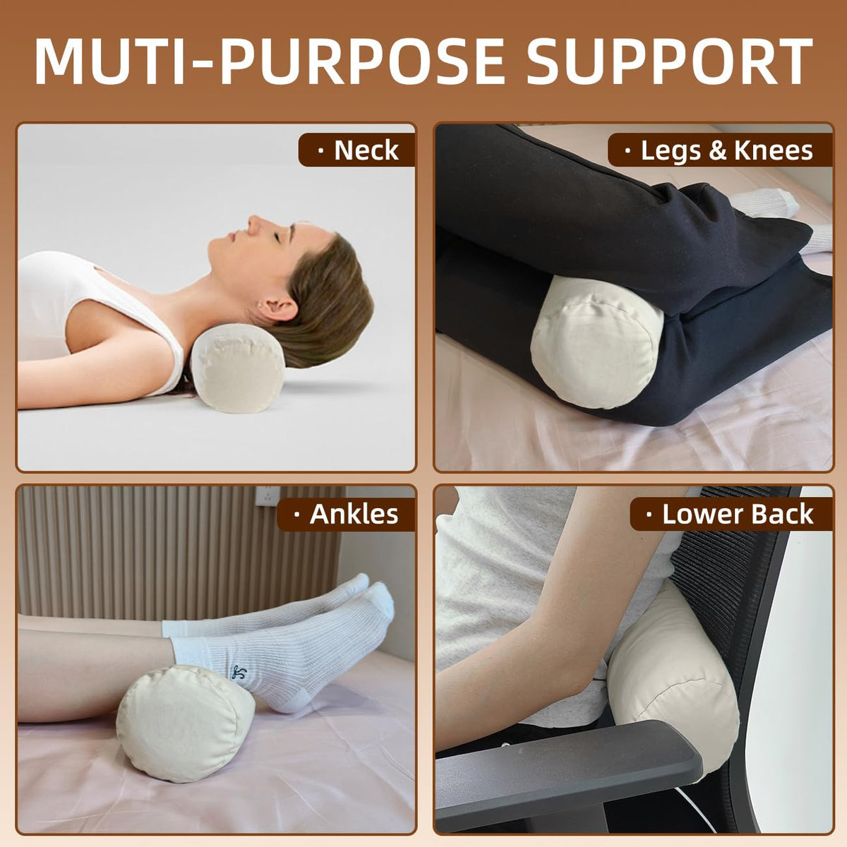 LOFE Buckwheat Hulls' 3D shape helps maintain form over time.