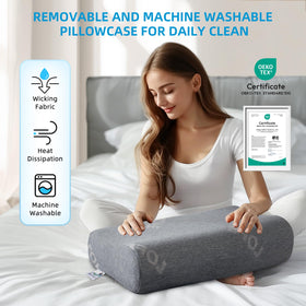 LOFE Contour Pillow side sleeper setup highlights firm support when needed