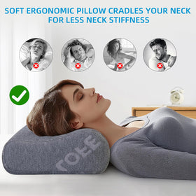 LOFE Contour Pillow ventilation holes promote airflow for cooler sleep