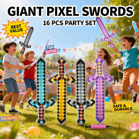 Lofeijxufj pixel sword photo prop area for lively party moments.